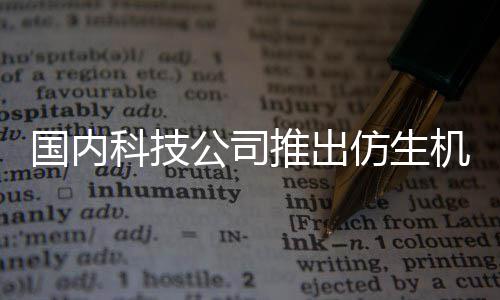 陪伴科技仿生国内公司推出专为而设机器计人 人类