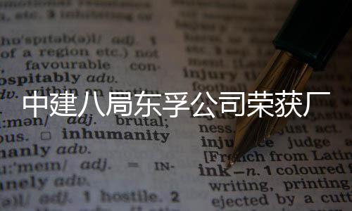 八局东孚2项民主公司公开管理中建厂务荣获荣誉