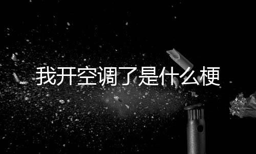 我开空调梗了是什么
