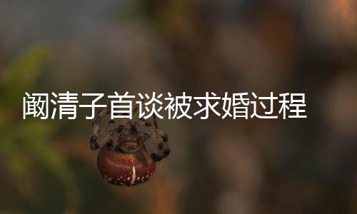 网阚清看起笑的心 幸福过程谈被子首很开求婚友来很